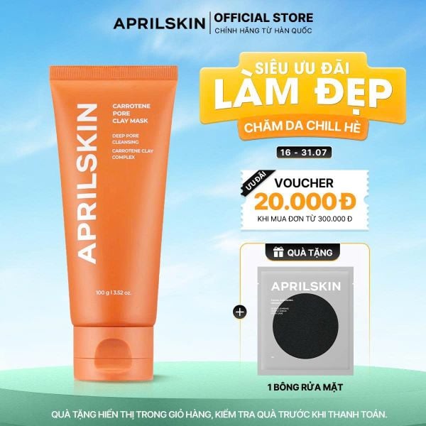  Mặt nạ đất sét se khít lỗ chân lông Carrotene Pore Clay Mask 100g 
