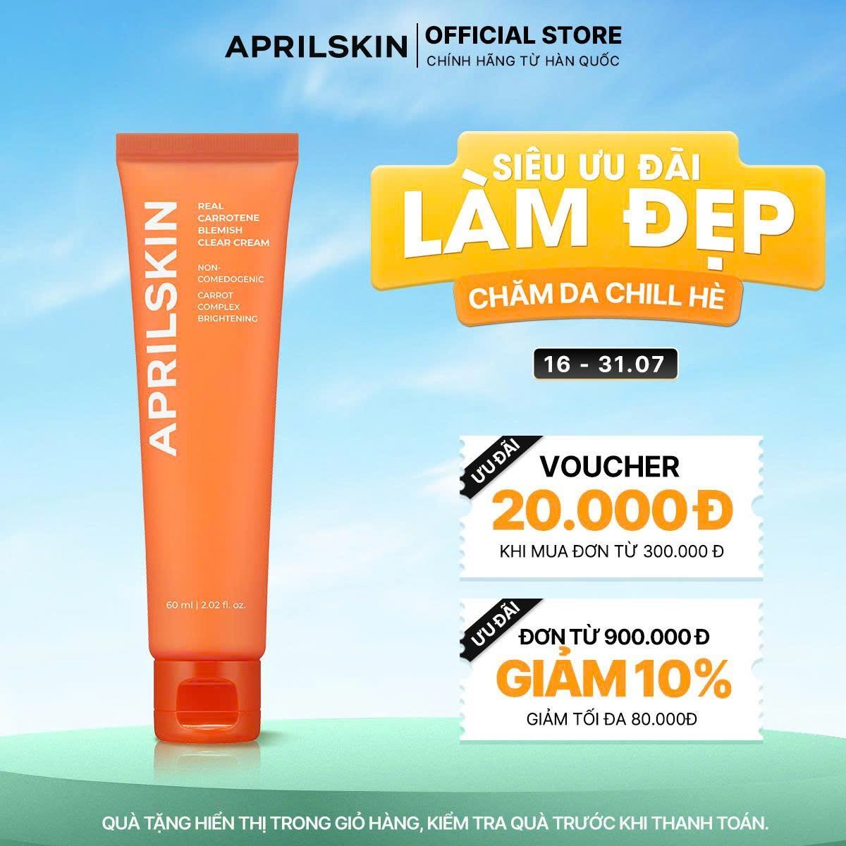  Kem Sạch Mụn Real Carrotene Blemish Clear Cream 