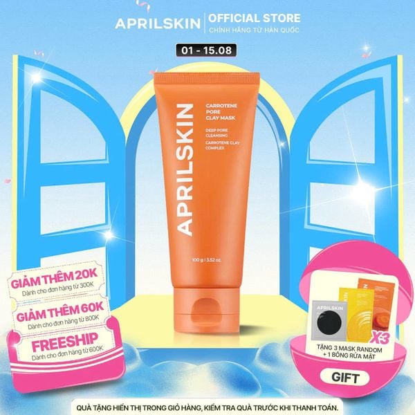  Mặt nạ đất sét se khít lỗ chân lông Carrotene Pore Clay Mask 100g 
