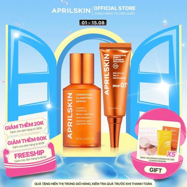  Set Carrotene Giảm Mụn Dễ Dàng​ 