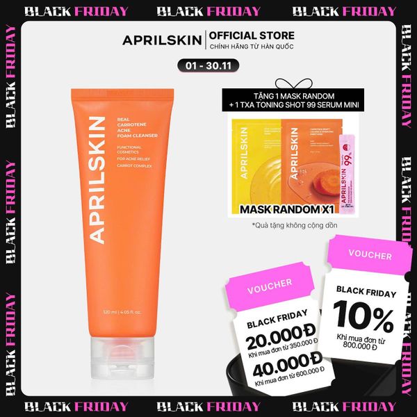  Sữa rửa mặt Carrot Acne Foam Cleanser* 