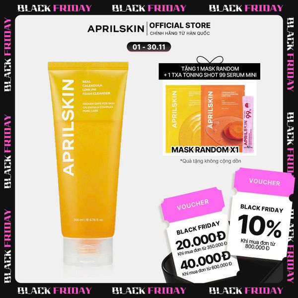 Sữa rửa mặt Real Calendula Foam Cleanser 200ml