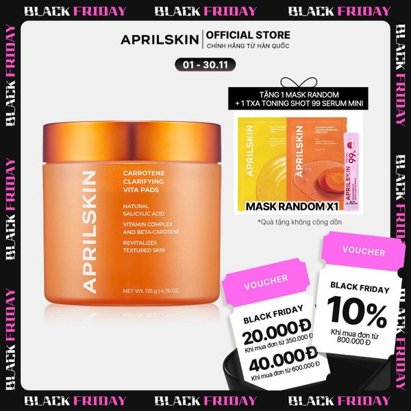  Toner Sạch Mụn Carrotene Vitamin Pad 