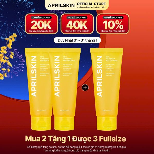  Mặt nạ Real Calendula Peel Off Pack sinh đôi 