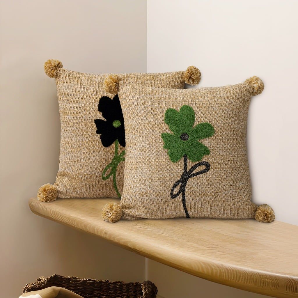  Vỏ Gối Nét Thiên Nhiên Mùa Xuân - BST Mùa Xuân Thảm Vintage 