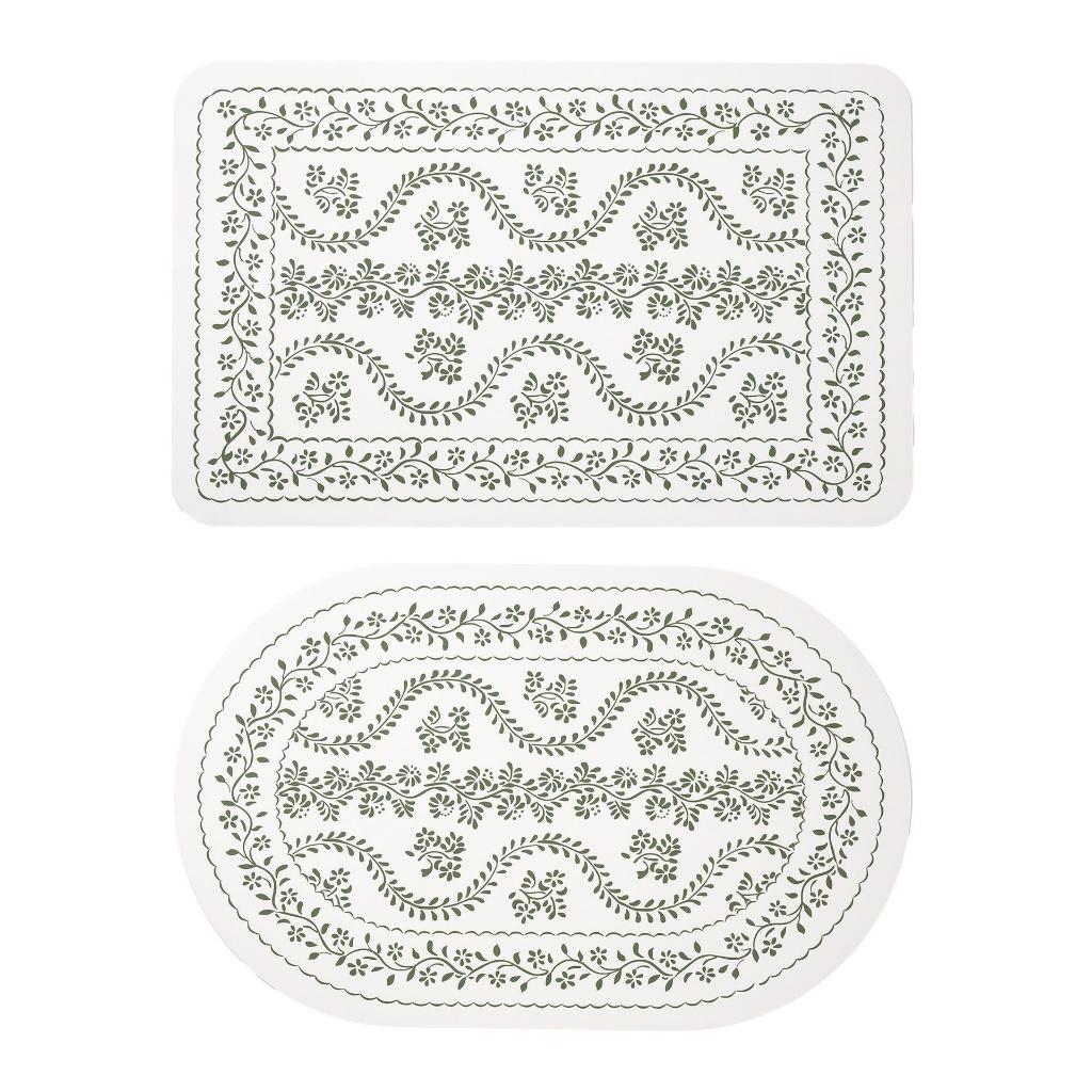  Thảm Nhà Tắm Hình Học Hoa Lá Cành Da Nappa Cao Cấp - BST Mùa Xuân Thảm Vintage 