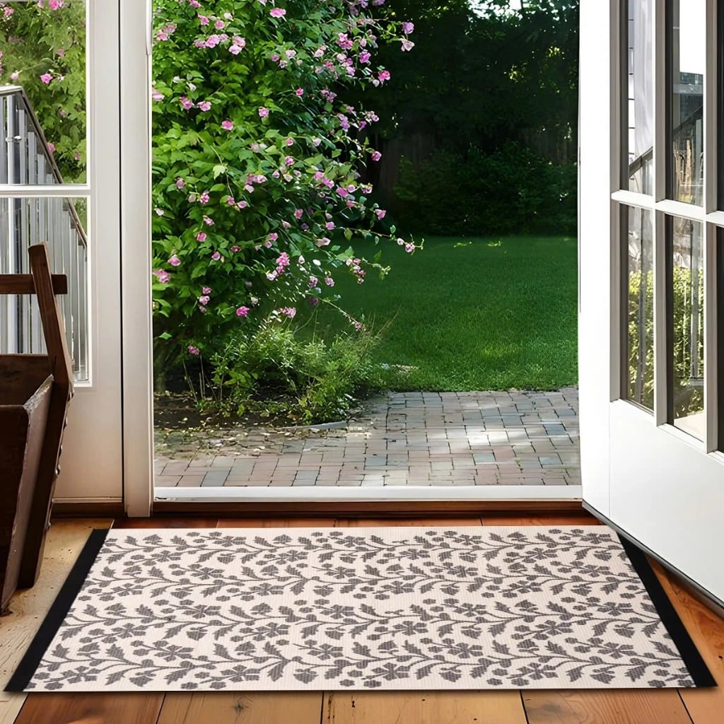  Thảm Chân Dệt Cotton Dây Leo - BST Mùa Xuân Thảm Vintage 