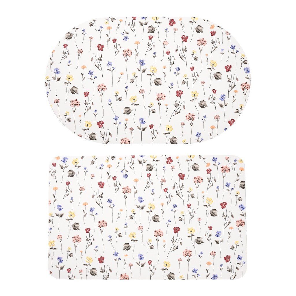  Thảm Nhà Tắm Hình Học Hoa Lá Cành Da Nappa Cao Cấp - BST Mùa Xuân Thảm Vintage 