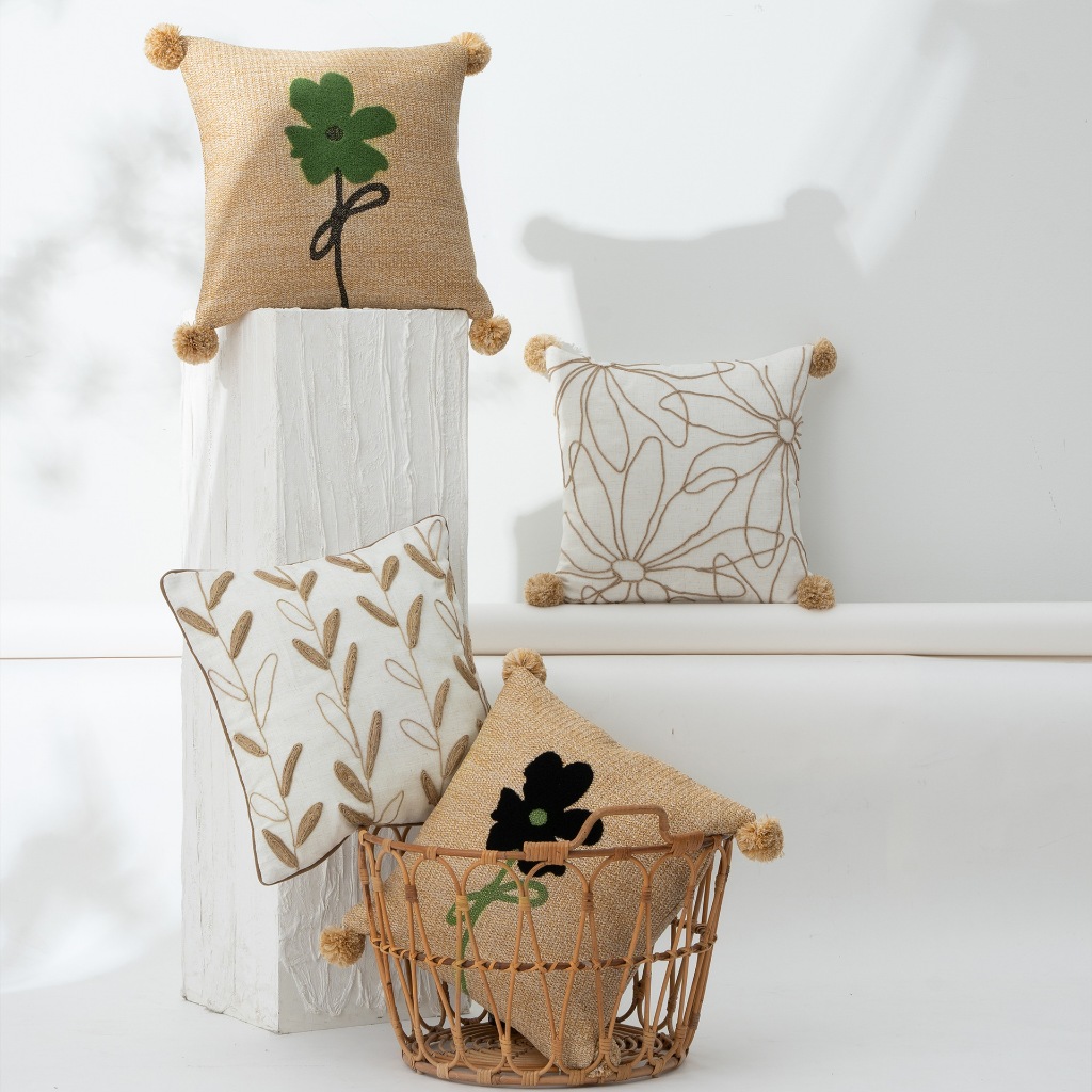  Vỏ Gối Nét Thiên Nhiên Mùa Xuân - BST Mùa Xuân Thảm Vintage 