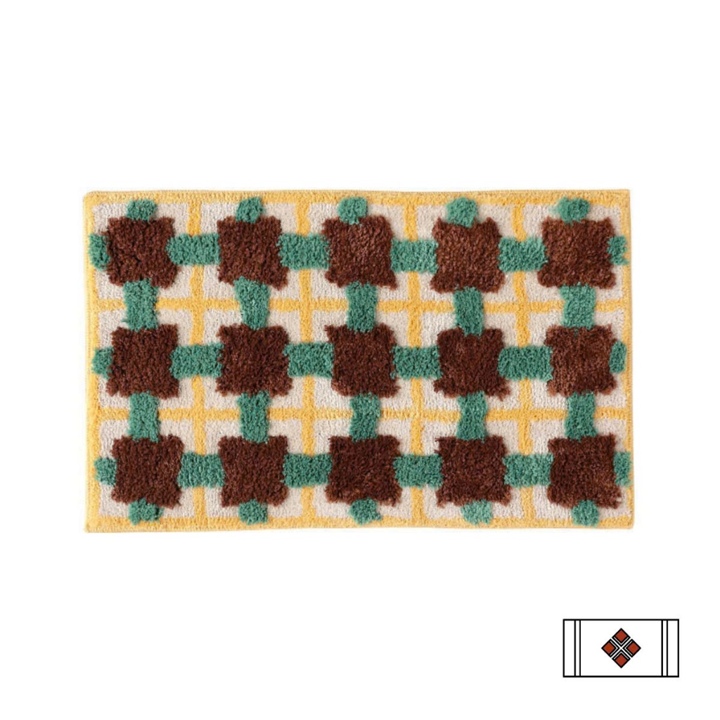  Thảm Chân Len Xanh - BST Mùa Xuân Thảm Vintage 