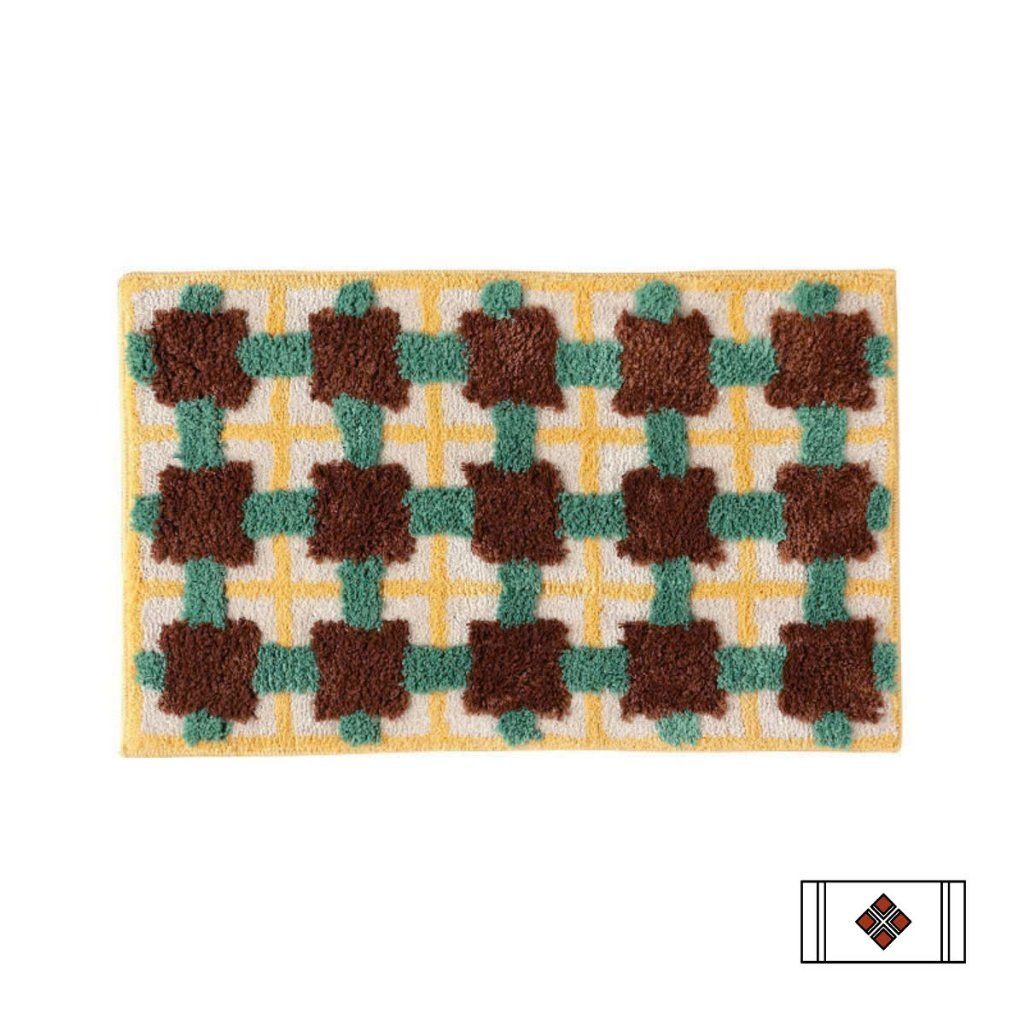  Thảm Chân Len Xanh - BST Mùa Xuân Thảm Vintage 