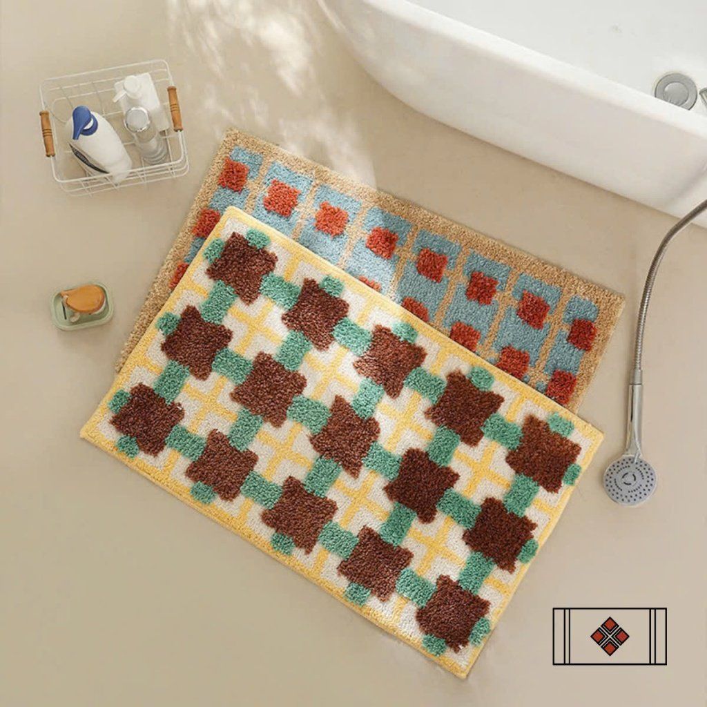  Thảm Chân Len Xanh - BST Mùa Xuân Thảm Vintage 