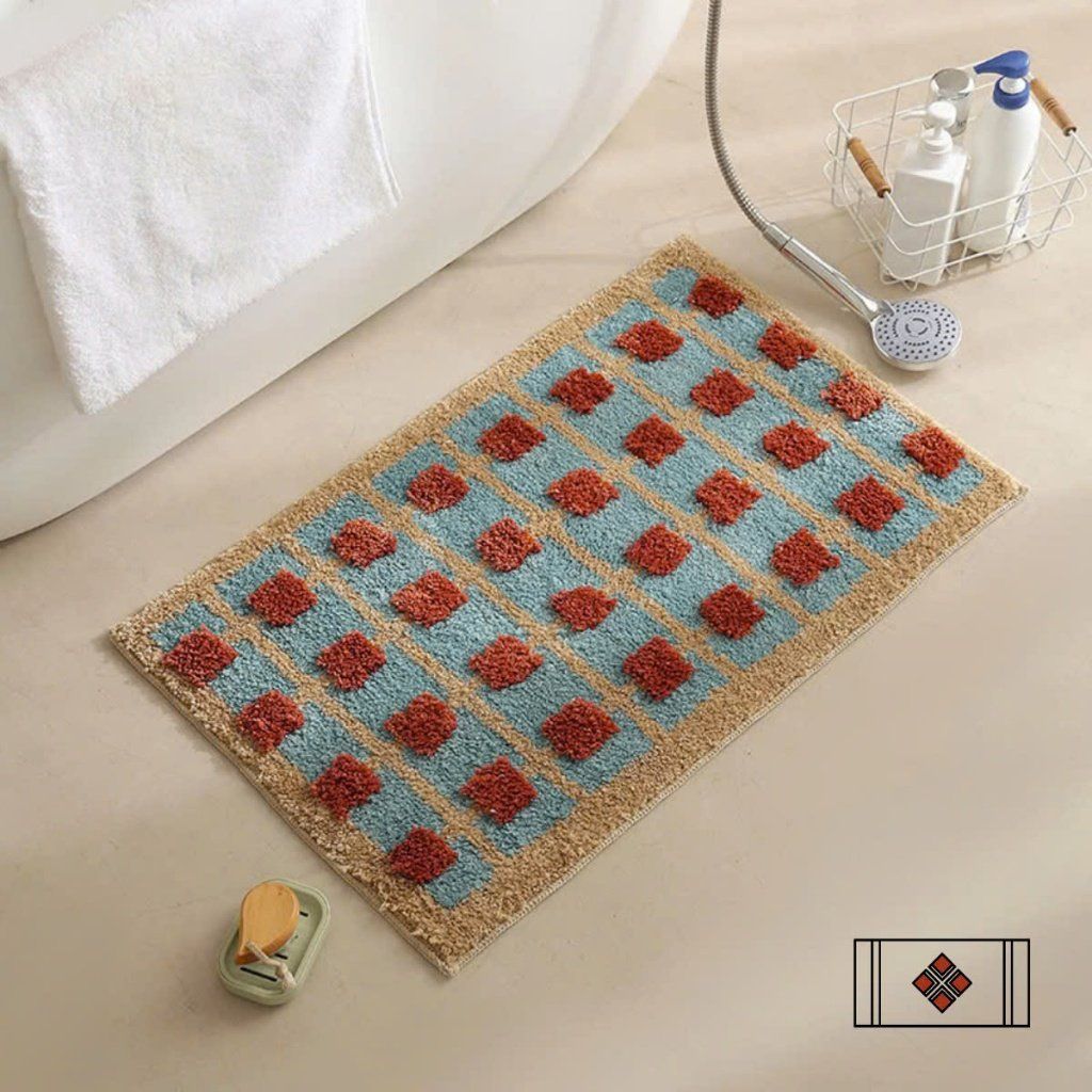  Thảm Chân Len Xanh - BST Mùa Xuân Thảm Vintage 