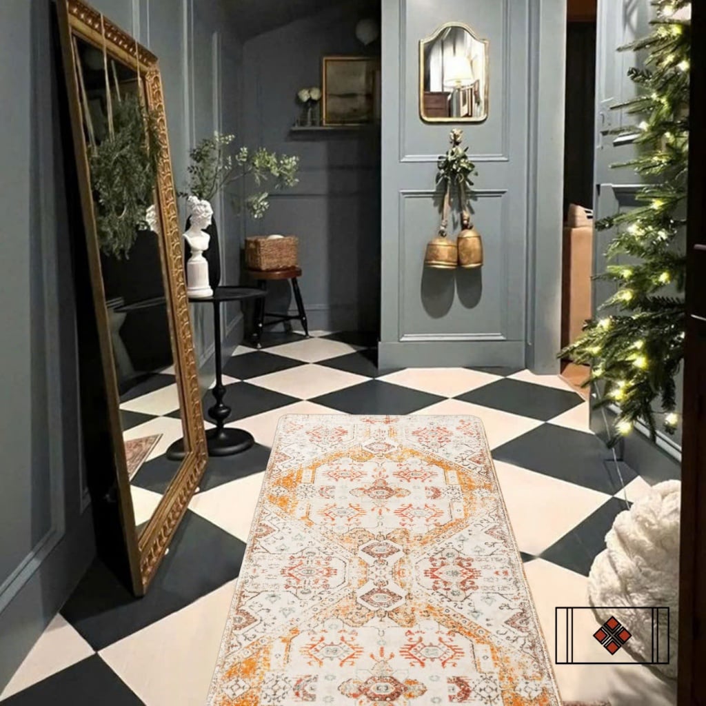  Thảm Dệt Hoàng Gia Ba Tư Nhung Lì - BST Mùa Xuân Thảm Vintage 