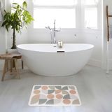  Thảm Nhà Tắm Hình Học Hoa Lá Cành Da Nappa Cao Cấp - BST Mùa Xuân Thảm Vintage 