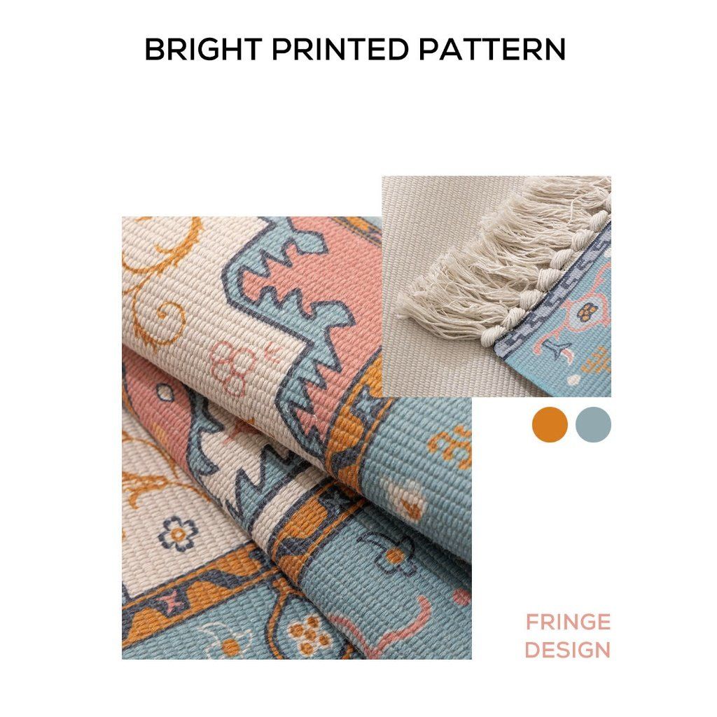  Thảm Dệt Hình Học Đông Phương - BST Mùa Xuân Thảm Vintage 