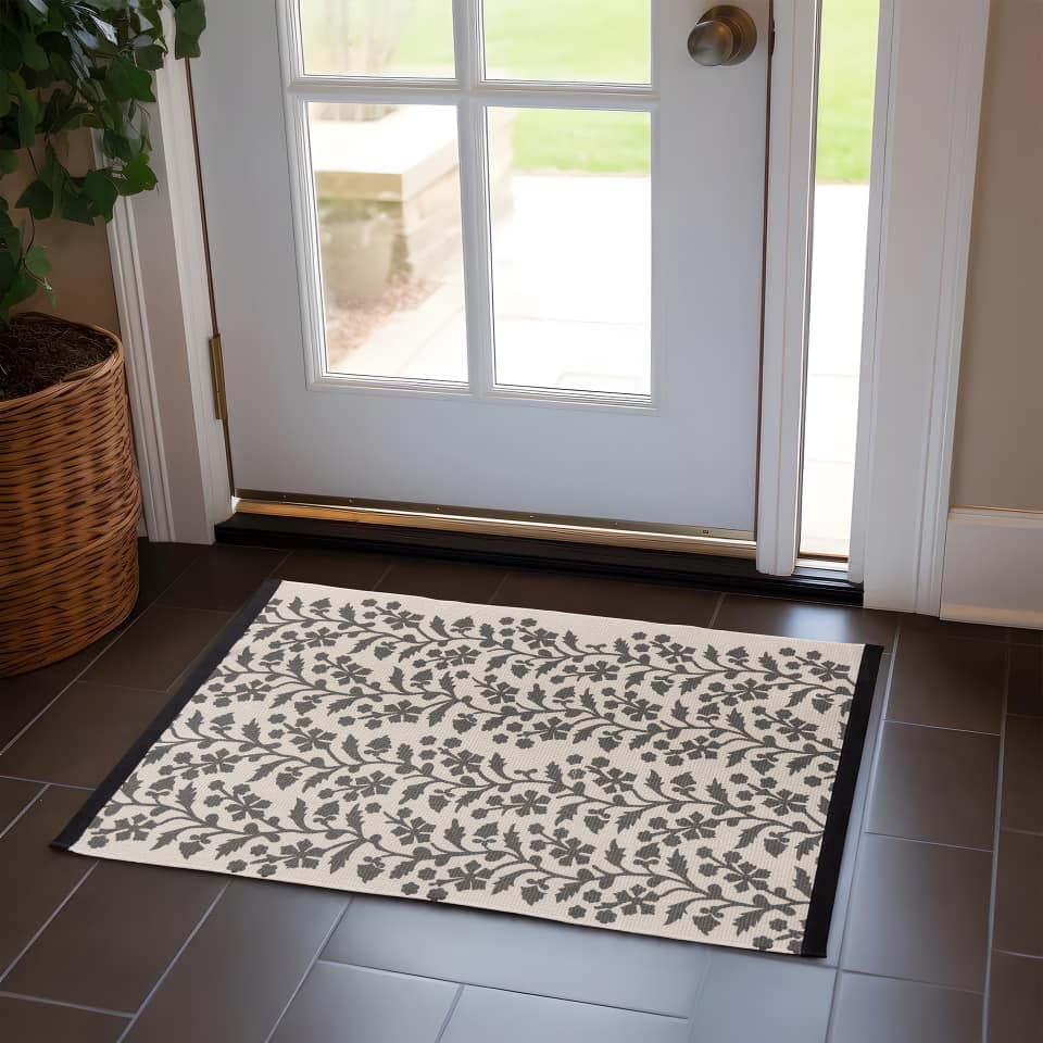  Thảm Chân Dệt Cotton Dây Leo - BST Mùa Xuân Thảm Vintage 