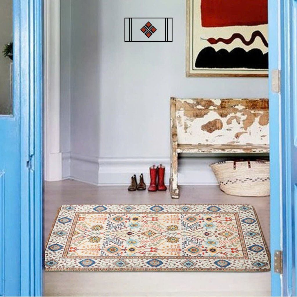  Thảm Dệt Hoàng Gia Ba Tư Nhung Lì - BST Mùa Xuân Thảm Vintage 