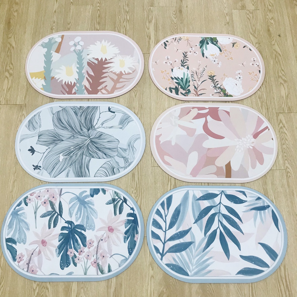  Thảm nhà tắm siêu thấm hút BST Fresh Flower - Thảm Vintage 