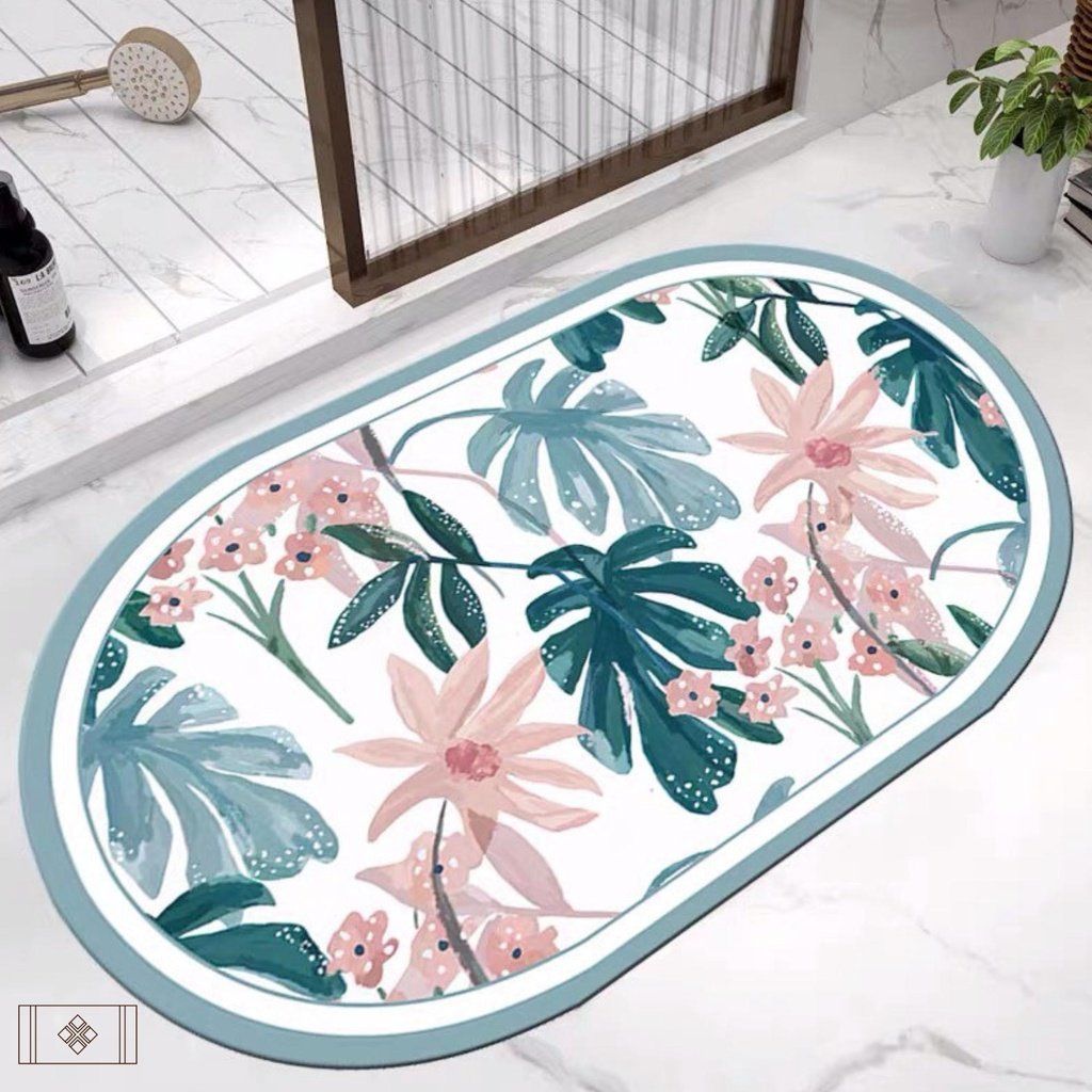  Thảm nhà tắm siêu thấm hút BST Fresh Flower - Thảm Vintage 
