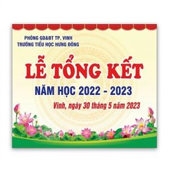 In Backdrop Tổng Kết Năm Học Khổ Lớn – Sắc Nét, Bền Đẹp