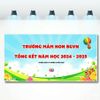 Backdrop Tổng Kết Cuối Năm Học Cho Trường Học Chuyên Nghiệp