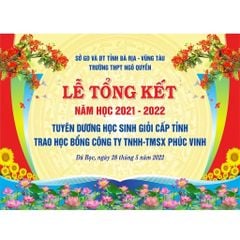 Backdrop Chương Trình Tổng Kết Năm Học Thiết Kế Theo Yêu Cầu