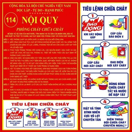 Giá bộ tiêu lệnh PCCC