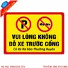 Biển Cấm Đỗ Xe Trước Nhà Cao Cấp – Gia Công Theo Yêu Cầu