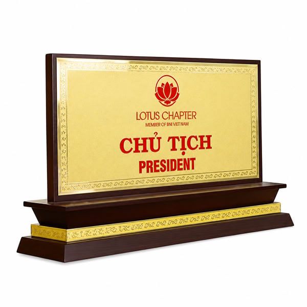 Biển Chức Danh Để Bàn Cao Cấp – Thiết Kế Sang Trọng, In Theo Yêu Cầu