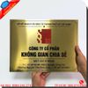 Biển Công Ty Inox Vàng Cao Cấp