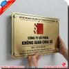 Biển Công Ty Inox Vàng Cao Cấp