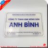 Biển mica in logo công ty sắc nét, thẩm mỹ cao