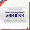 Biển mica in logo công ty sắc nét, thẩm mỹ cao