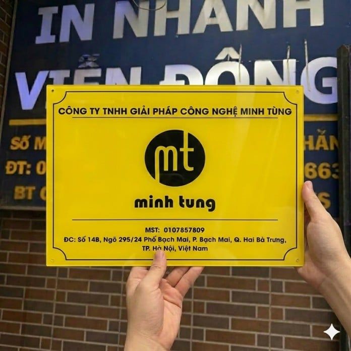 Gia Công Biển Mica Theo Kích Thước Yêu Cầu Giá Tốt