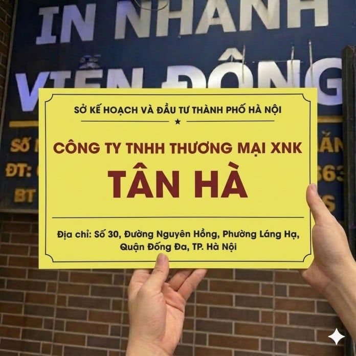 BIỂN MICA IN LOGO CÔNG TY SẮC NÉT, THẨM MỸ CAO TẠI HÀ NỘI