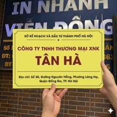 BIỂN MICA IN LOGO CÔNG TY SẮC NÉT, THẨM MỸ CAO TẠI HÀ NỘI