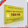 BIỂN MICA IN LOGO CÔNG TY SẮC NÉT, THẨM MỸ CAO TẠI HÀ NỘI
