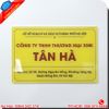 BIỂN MICA IN LOGO CÔNG TY SẮC NÉT, THẨM MỸ CAO TẠI HÀ NỘI