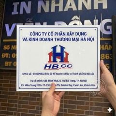 CUNG CẤP BIỂN MICA IN LOGO CÔNG TY SẮC NÉT