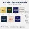 Biển Công Ty Mica Cao Cấp – Thiết Kế Đẹp, Gia Công Theo Yêu Cầu, Lấy Ngay Tại Hà Nội