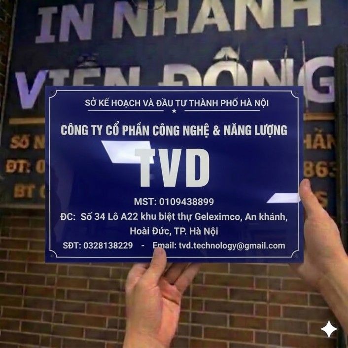 Biển mica đẹp giá rẻ, nhận gia công theo yêu cầu tại xưởng
