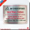 Biển công ty inox chữ nổi đẹp, độ bền cao