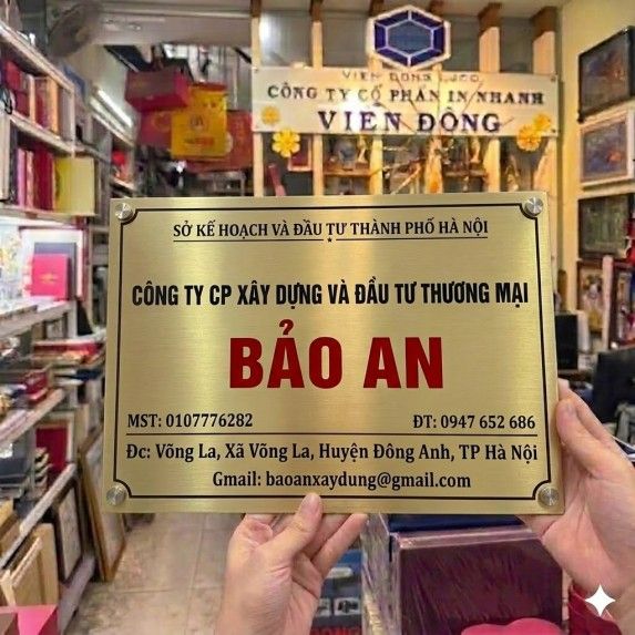 Gia Công Biển Đồng Công Ty Theo Yêu Cầu – Thiết Kế Độc Quyền
