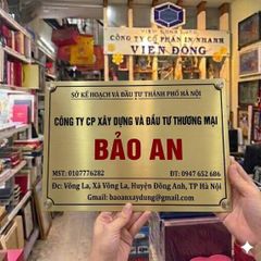 Gia Công Biển Đồng Công Ty Theo Yêu Cầu – Thiết Kế Độc Quyền