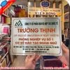 Biển công ty inox chữ nổi đẹp, độ bền cao