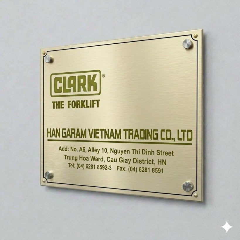 Làm Biển Công Ty Chất Liệu Đồng Uy Tín, Giá Tốt Tại Hà Nội