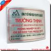 Biển công ty inox chữ nổi đẹp, độ bền cao