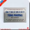 Biển công ty inox đẹp, sang trọng, bền bỉ ngoài trời