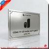 Biển công ty inox bạc xước thẩm mỹ cao